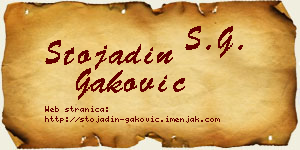 Stojadin Gaković vizit kartica